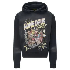 Black NOFS Vintage Hoodie and Jean Tracksuit